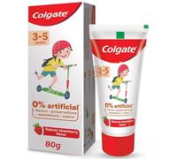 Colgate Toothpaste for Kids (3-5 Years), Natural Strawberry Flavour Cavity Protection Toothpaste with 0% Artificial Flavours, Preservatives, Sweeteners and Colors, 80g Tube