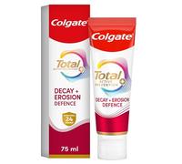 Colgate Total Active Prevention+ Decay + Erosion Defence Toothpaste, 75ml | Fluoride Toothpaste, 24-Hour Antibacterial Protection¹, Cavity Protection, Enamel Defence, Peppermint Toothpaste