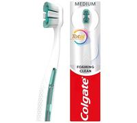 Colgate Total Active Prevention Foaming Clean Toothbrush, Active Prevention, Rapid Foaming Action, High-Density Bristles, Reaches Hard-to-Clean Places, Recyclable Packaging