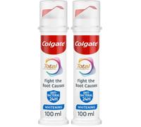 Colgate Total Active Prevention Teeth Whitening Toothpaste 100ml Pump Fights Root Causes