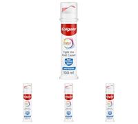 Colgate Total Active Prevention Teeth Whitening Toothpaste 100ml Pump Fights Root Causes of Many Oral Health Problems 24h Antibacterial Protection clinically Proven Patented Technology (Pack of 4)