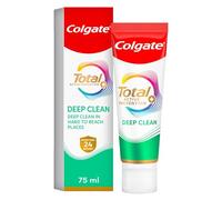 Colgate Total Active Prevention + Deep Clean Toothpaste 75ml | 3x more effective at fighting a root cause¹ of many oral health problems | 24h antibacterial² protection | clinically proven | deep clean