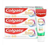 Colgate Total Advanced Deep Clean Toothpaste 75ml x 3 | Active Prevention with Scrubbing Microparticles, 24h Antibacterial Protection³