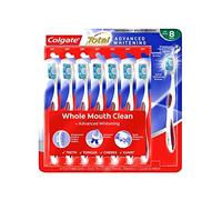 Colgate Total Advanced Whitening Toothbrush, 8-Pack