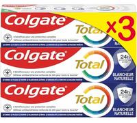 Colgate Total Blancheur Natural - Whitening and Full Protection Toothpaste - Teeth Whitening - Colgate Toothpaste 3 Tubes of 75ml