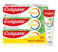 Colgate Total Deep Clean Toothpaste, 3 x 75 ml Fluoride toothpaste 24-hour cleansing technology with amino and zinc Mint toothpaste Fresh breath