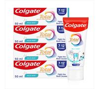 Colgate Total Kids 7-12 Years Mild Mint Toothpaste 50ml x4 Multipack - for new Permanent Teeth - Fi