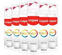 Colgate Total Original Toothpaste Pump, 6 x 100 ml - Stronger 24-hour bacterial defence* - Unique dual zinc antibacterial technology - 8 benefits for complete protection - Clinically proven formula