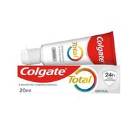 Colgate Total Original Toothpaste 48 x 20ml Multipack - Travel Toothpaste - stronger 24-hour bacterial defence* - long-lasting active protection* - unique dual zinc antibacterial technology