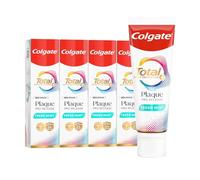 Colgate Total Plaque Pro-Release Fresh Mint Toothpaste 75ml x4, dental plaque remover toothpaste, neutralises the harmful effect of bacterial plaque, dissolves and lifts away gum-harming plaque