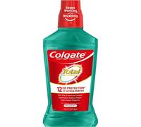 Colgate Total Pro-Shield Alcohol Free Mouthwash, Antibacterial Formula, Spearmint - 500 mL, 16.9 fluid ounce (6 Pack)
