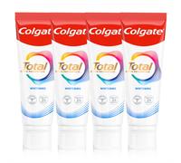 Colgate Total Whitening Toothpaste 4x100ml | Stronger 24-Hour Bacterial Defence* | Long-Lasting Active Protection* | Effectively removes Surface Stai