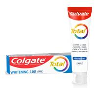 Colgate Total Whitening Travel Toothpaste, Mint Toothpaste for Travel, Carry-On Size Toothpaste, 1.4 Oz Tube