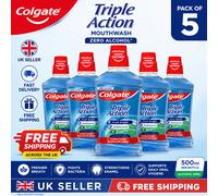 Colgate Triple Action Mouthwash Alcohol Free 500ml Pack of 5