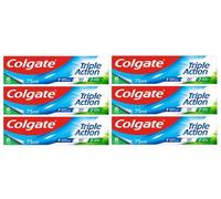 Triple Action Toothpaste 6 X 75ml: Cavity Protection, White Teeth & Fresh Breath - Not Suitable for Children Below 7 Years Old.