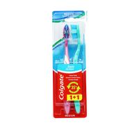 Colgate Triple Action Twin Medium Toothbrush - 2 pcs