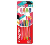 Colgate Twister Fresh Design Edition Soft Manual Toothbrush 4pk