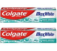 Colgate x2 Max White with White Crystals 100ml Each Toothpaste
