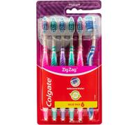 Colgate Zig Zag Manual Toothbrush, 6 Pack