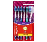 Colgate Zig Zag Manual Toothbrush, Value 6 Pack, Soft Bristles, Interdental Reach