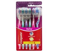 Colgate Zig Zag Teeth Brush, Deep Interdental Cleaning, 6 pcs