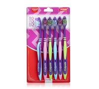 Colgate ZigZag Toothbrush for Deep Inter dental Clean with multi angle zig zag bristles (Medium, Pack of 6)