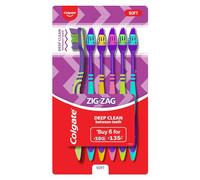 Colgate ZigZag Toothbrush (Soft, Pack of 6) Made in India