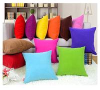 Coliang Throw Pillow Case - Colorful Multi-Color Optional Soft Plain Solid Pillow Cover for Sofa and Office - 50x50CM (No Insert) - Dark Purple