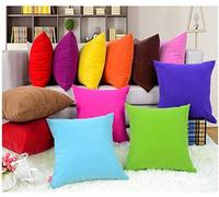 Coliang Throw Pillow Case - Colorful Multi-Color Soft Plain Solid Cushion Cover for Sofa and Office - 45x45CM (No Insert) - Orange