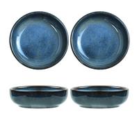 Colias Wing 3 Inch Vintage Style Kiln Glazed Ceramic Side Dishes Korean Bowls Seasoning Dishes Soy Dipping Sauce Dishes - Set of 4