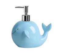 Colias Wing Sea Animals Pattern Soap Dispenser with Plastic Pump, Refillable Lotion Soap Bottle, Lotion Bottle, Hand Soap Dispenser, Home Decoration-Whale