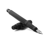 Colibri Ascari Fountain Pen-Matte Black with Pachmayr Finish Luxury Pen-Medium Size Bock Nib System-Spring Clip-Includes Ink Convertor- Comes In a Nice Gift Box-Gift For Men And Women