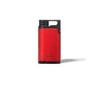 Colibri Belmont Single Jet Lighter - Windproof And Refillable Butane Gas Lighter - Large Flame Adjuster Wheel - Easy Read Fuel Window - Metal Body - Stylish Gift Box - Safely Shipped Without Gas