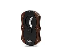 Colibri Cut | Double Guillotine Cigar Cutter| Black with Wood Accents |Spring Loaded Release|Up-to 62 Ring Gauge Cigars| Ergonomic Design | Includes Gift-Box