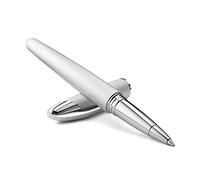 Colibri Equinox Rollerball Pen-Brushed Stainless Steel and Polished Crome Finish Luxury Pen-sleek Branded Spring Clip- Comes In A Nice Gift Box-Gift For Men And Women