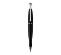 Colibri Equinox Twist ballpoint Pen-Brushed Black Steel and Chrome Finish Luxury Pen-sleek Branded Spring Clip-Comes In A Nice Gift Box-Gift for Men and Women