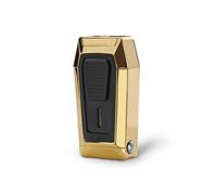 Colibri Quantum Triple Jet Flame Lighter | Built In V Shaped Cigar Cutter | lighter for smoking cigars | Wind Resistant | Works With Butane (Not Included) | Nice Elegant Gift Box | Two Year Warranty