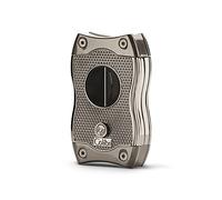 Colibri SV-Cut Cigar Cutter| Black/Chrome/Gunmetal/Rose Gold |Spring Loaded Release | Deep 7mm V Cut and up-to 3mm Straight Cut | Up-to 68 Ring Gauge Cigars | Ergonomic Design (Gunmetal)