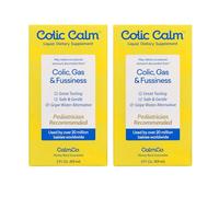 Colic Calm Infant Gripe Water for Colic, Helps Fussiness, Upset Stomach, and Baby Gas Relief, 2 fl oz (Pack of 2)