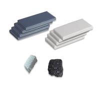Colidcolor Professional Streak Plate Kit - Includes Streak Plate, Coal, Talc for Mohs Hardness Test & Mineral Identification in Geology, Mining, and STEM Education