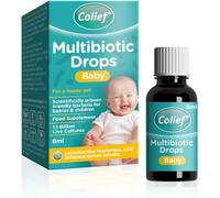 Colief Multibiotic Drops Baby| 2 Probiotic Strains Lactobacillus Rhamnosus &Bifidobacterium Infantis | Suitable from Birth |1.1 Billion Live Cultures for Newborns | 8ml (1)
