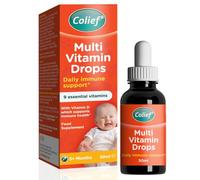 Colief Multivitamin Drops Daily Immune Support for Growing Babies and Children Multi-Vitamin with 9 Key Vitamins 50ml