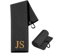 Colifolu Personalised Golf Towel,Embroidered Golf Towels for Golf Bags with Clip, Custom Golf Towel Gifts for Men Women 60cmx40cm