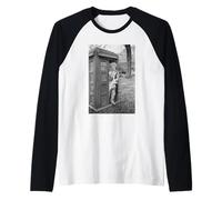 Colin Baker Doctor Who Actor in Tardis 1984 Raglan Baseball Tee