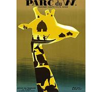 Colin Dahomey Park Nature Reserve Giraffe Advert Large Print Poster Wall Art Decor Picture