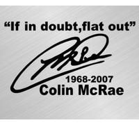 Colin Mcrae RIP Car Decal sticker 20cm Black x1
