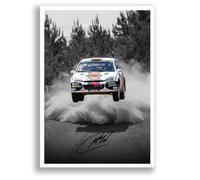 Colin Mcrae Signed Car Artwork Autograph A4 Poster Photo Framed Memorabilia Gift WRC Rally (Focus A3 Poster Only)