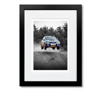 Colin Mcrae Signed Car Artwork Autograph A4 Poster Photo Framed Memorabilia Gift WRC Rally (Subaru A4 Framed & Mounted)