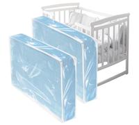Colingmill 2 Pcs Crib Mattress Storage Bag with Zipper 4 Mil Clear Plastic Waterproof Crib Mattress Bag for Moving and Storage, 52. 5 x 28 x 6. 5 Inches
