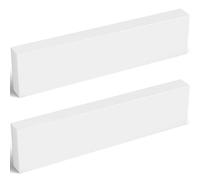 Colingmill 2 Pcs HDPE Plastic Block 1" x 3" x 12", polyethylene Solid Plastic Block for Machining, White Home Floor Improvement, Prototyping, DIY Projects, Engineering